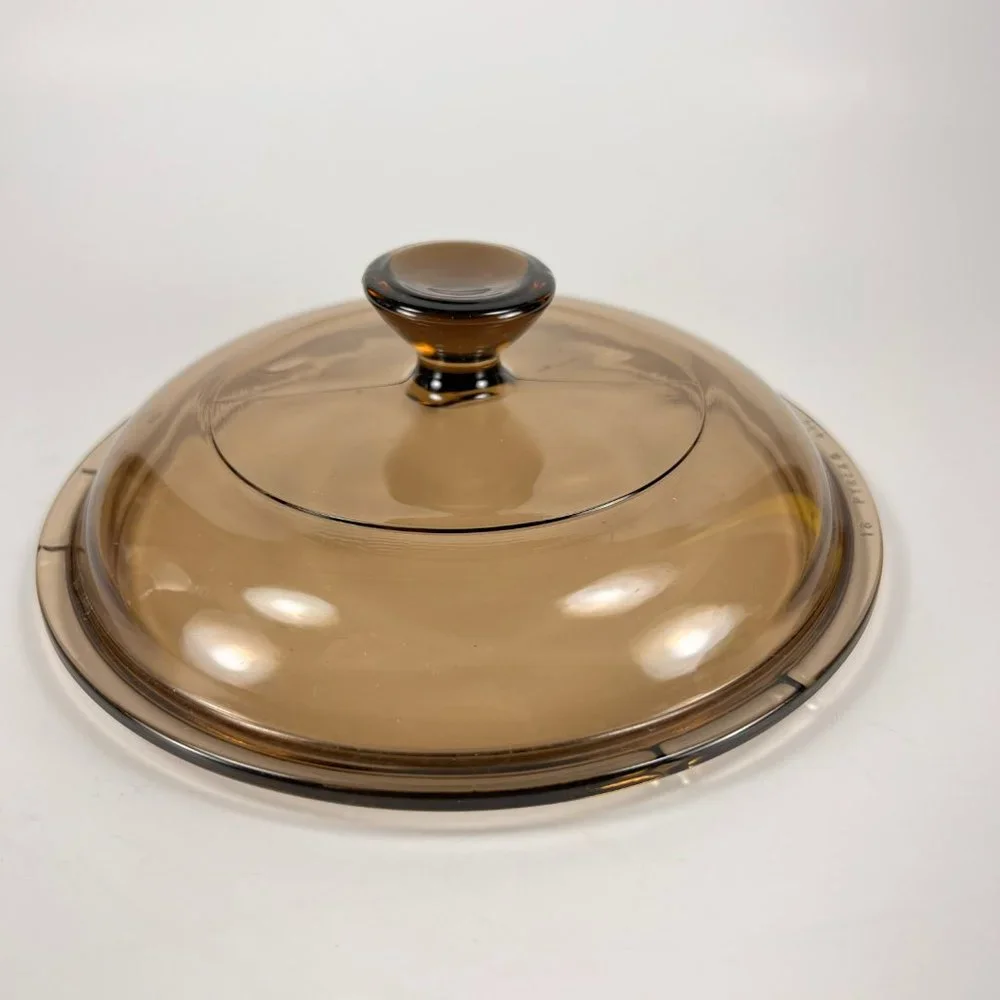 PYREX V 1 C Amber Glass 18 Lid Only Replacement Lid
